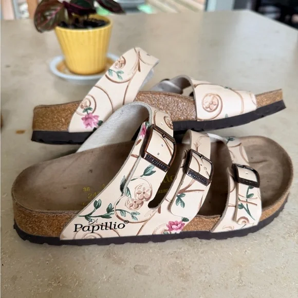 Papillio Floral Triple Strap Sandals - Picture 4 of 5